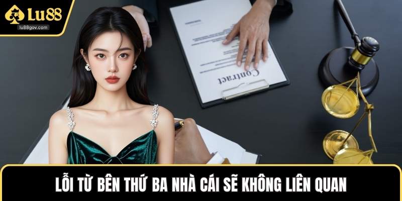 Lỗi từ bên thứ ba nhà cái sẽ không liên quan